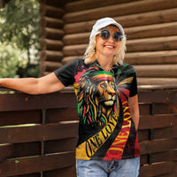 Jamaica Rastafarian Lion One Love Women Polo Shirt - Wonder Print Shop