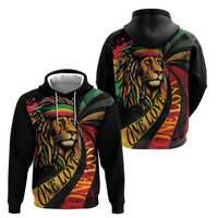Jamaica Rastafarian Lion One Love Zip Hoodie - Wonder Print Shop