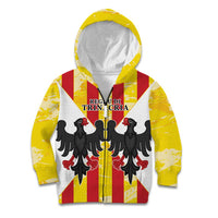 Kingdom of Trinacria Kid Hoodie Est 1282 Animus Tuus Dominus - Wonder Print Shop