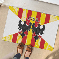 Kingdom of Trinacria Rubber Doormat Est 1282 Animus Tuus Dominus - Wonder Print Shop