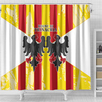 Kingdom of Trinacria Shower Curtain Est 1282 Animus Tuus Dominus