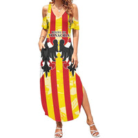 Kingdom of Trinacria Summer Maxi Dress Est 1282 Animus Tuus Dominus - Wonder Print Shop