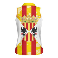 Kingdom of Trinacria Women Sleeveless Polo Shirt Est 1282 Animus Tuus Dominus - Wonder Print Shop
