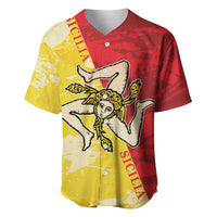 La Bandiera Regione Siciliana Baseball Jersey LT9 - Wonder Print Shop