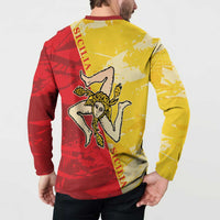 La Bandiera Regione Siciliana Button Sweatshirt LT9 - Wonder Print Shop