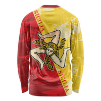 La Bandiera Regione Siciliana Long Sleeve Shirt - Wonder Print Shop