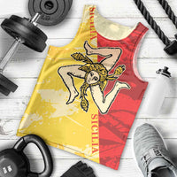 La Bandiera Regione Siciliana Men Tank Top - Wonder Print Shop