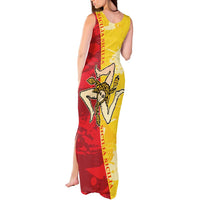 La Bandiera Regione Siciliana Tank Maxi Dress - Wonder Print Shop