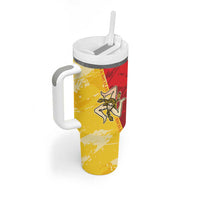 La Bandiera Regione Siciliana Tumbler With Handle - Wonder Print Shop