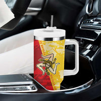 La Bandiera Regione Siciliana Tumbler With Handle - Wonder Print Shop