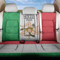 Sicilian Revolution of 1848 Back Car Seat Cover Bandiera del Regno di Sicilia 1848-1849 LT9 - Wonder Print Shop