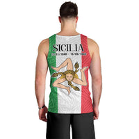 Sicilian Revolution of 1848 Men Tank Top Bandiera del Regno di Sicilia 1848-1849 - Wonder Print Shop