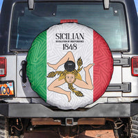 Sicilian Revolution of 1848 Spare Tire Cover Bandiera del Regno di Sicilia 1848-1849 - Wonder Print Shop