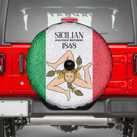 Sicilian Revolution of 1848 Spare Tire Cover Bandiera del Regno di Sicilia 1848-1849 - Wonder Print Shop