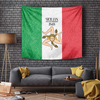 Sicilian Revolution of 1848 Tapestry Bandiera del Regno di Sicilia 1848-1849 - Wonder Print Shop