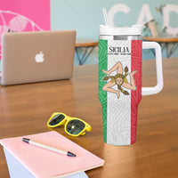 Sicilian Revolution of 1848 Tumbler With Handle Bandiera del Regno di Sicilia 1848-1849 - Wonder Print Shop