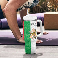 Sicilian Revolution of 1848 Tumbler With Handle Bandiera del Regno di Sicilia 1848-1849 - Wonder Print Shop