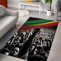 Make His-Herstories Area Rug Black Power Hand and Pan-African Flag LT9 - Wonder Print Shop