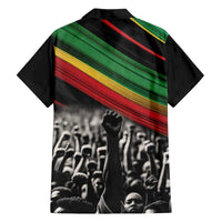 Make His-Herstories Family Matching Long Sleeve Bodycon Dress and Hawaiian Shirt Black Power Hand and Pan-African Flag LT9 - Wonder Print Shop
