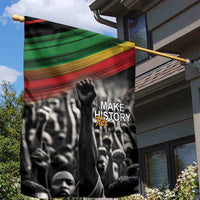 Make His-Herstories Garden Flag Black Power Hand and Pan-African Flag - Wonder Print Shop