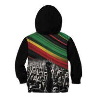 Make His-Herstories Kid Hoodie Black Power Hand and Pan-African Flag - Wonder Print Shop