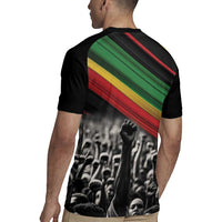Make His-Herstories Rugby Jersey Black Power Hand and Pan-African Flag - Wonder Print Shop