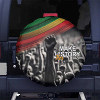 Make His-Herstories Spare Tire Cover Black Power Hand and Pan-African Flag - Wonder Print Shop