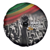 Make His-Herstories Spare Tire Cover Black Power Hand and Pan-African Flag - Wonder Print Shop