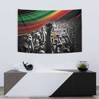Make His-Herstories Tapestry Black Power Hand and Pan-African Flag - Wonder Print Shop