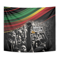 Make His-Herstories Tapestry Black Power Hand and Pan-African Flag - Wonder Print Shop