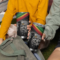 Make His-Herstories Tumbler Cup Black Power Hand and Pan-African Flag - Wonder Print Shop