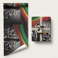 African-American History Month Wrapping Paper Black Power Hand Make His-Herstories - Wonder Print Shop