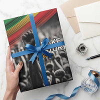 African-American History Month Wrapping Paper Black Power Hand Make His-Herstories - Wonder Print Shop