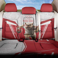 England Rugby Custom Back Car Seat Cover English Bull Dog Mascot Sporty