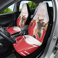 England Rugby Custom Car Seat Cover English Bull Dog Mascot Sporty