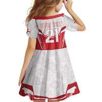 England Rugby Custom Family Matching Long Sleeve Bodycon Dress and Hawaiian Shirt English Bull Dog Mascot Sporty