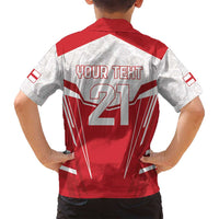 England Rugby Custom Family Matching Summer Maxi Dress and Hawaiian Shirt English Bull Dog Mascot Sporty