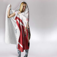 England Rugby Custom Hooded Blanket English Bull Dog Mascot Sporty