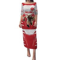 England Rugby Custom Puletasi English Bull Dog Mascot Sporty