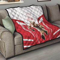 England Rugby Custom Quilt English Bull Dog Mascot Sporty