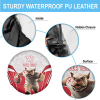 England Rugby Custom Spare Tire Cover English Bull Dog Mascot Sporty