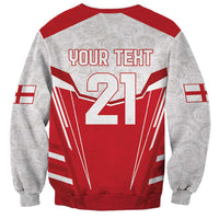 England Rugby Custom Sweatshirt English Bull Dog Mascot Sporty