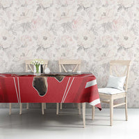 England Rugby Custom Tablecloth English Bull Dog Mascot Sporty