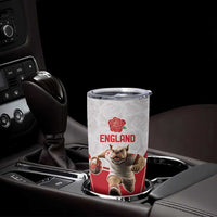 England Rugby Custom Tumbler Cup English Bull Dog Mascot Sporty