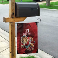 England Rugby Custom Garden Flag Lion Mascot Sporty