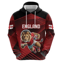 England Rugby Custom Hoodie Lion Mascot Sporty