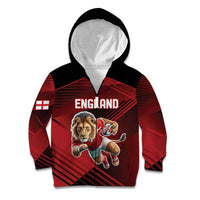 England Rugby Custom Kid Hoodie Lion Mascot Sporty