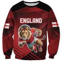 England Rugby Custom Sweatshirt Lion Mascot Sporty
