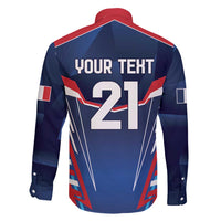 France Rugby Custom Family Matching Short Sleeve Bodycon Dress and Hawaiian Shirt Coq Gaulois Never Less Than Everything