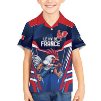 France Rugby Custom Hawaiian Shirt Coq Gaulois Never Less Than Everything
